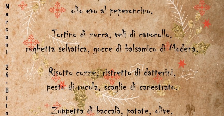 08/12/2017 | Menù dell’Immacolata 2017